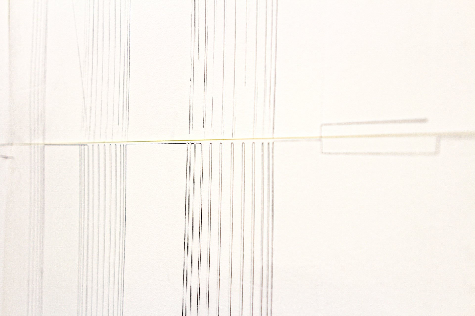 Axis et ordonné, 272x15x15cm, métal et impression 3D, 2023